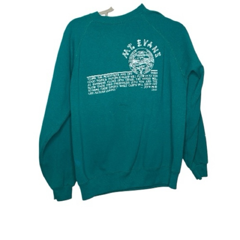 Vintage Mt. Evans Outdoor Lab Sweatshirt – Hanes Activewear USA Made – Size L